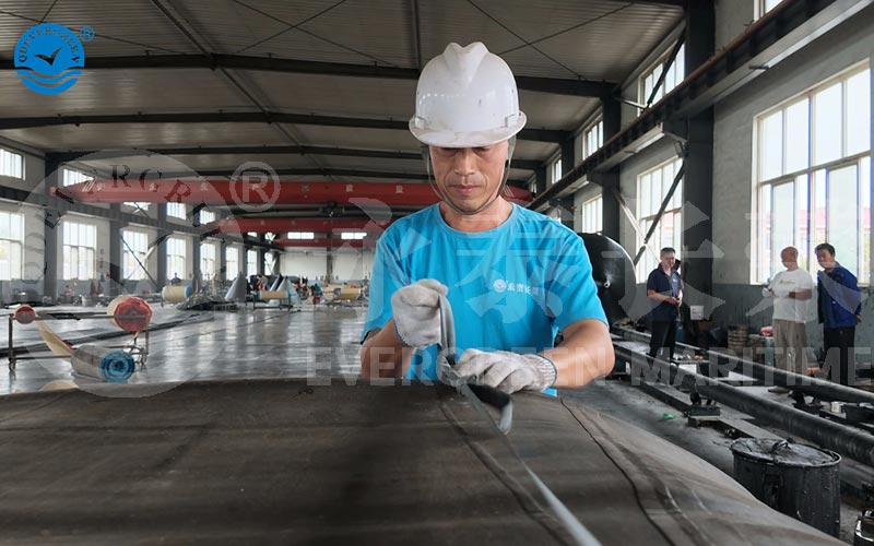 Rubber product production at Evergreen Maritime